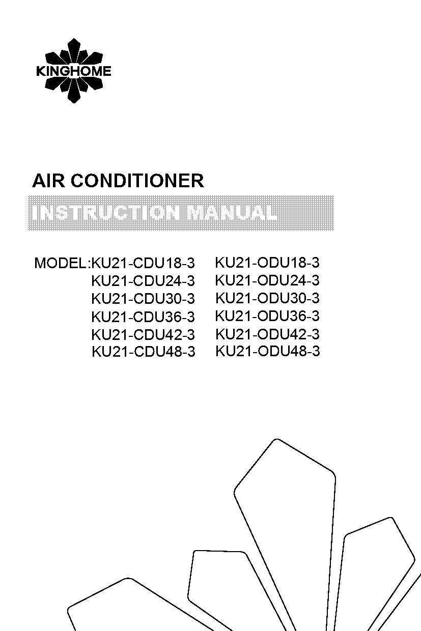 kinghome air conditioner manual