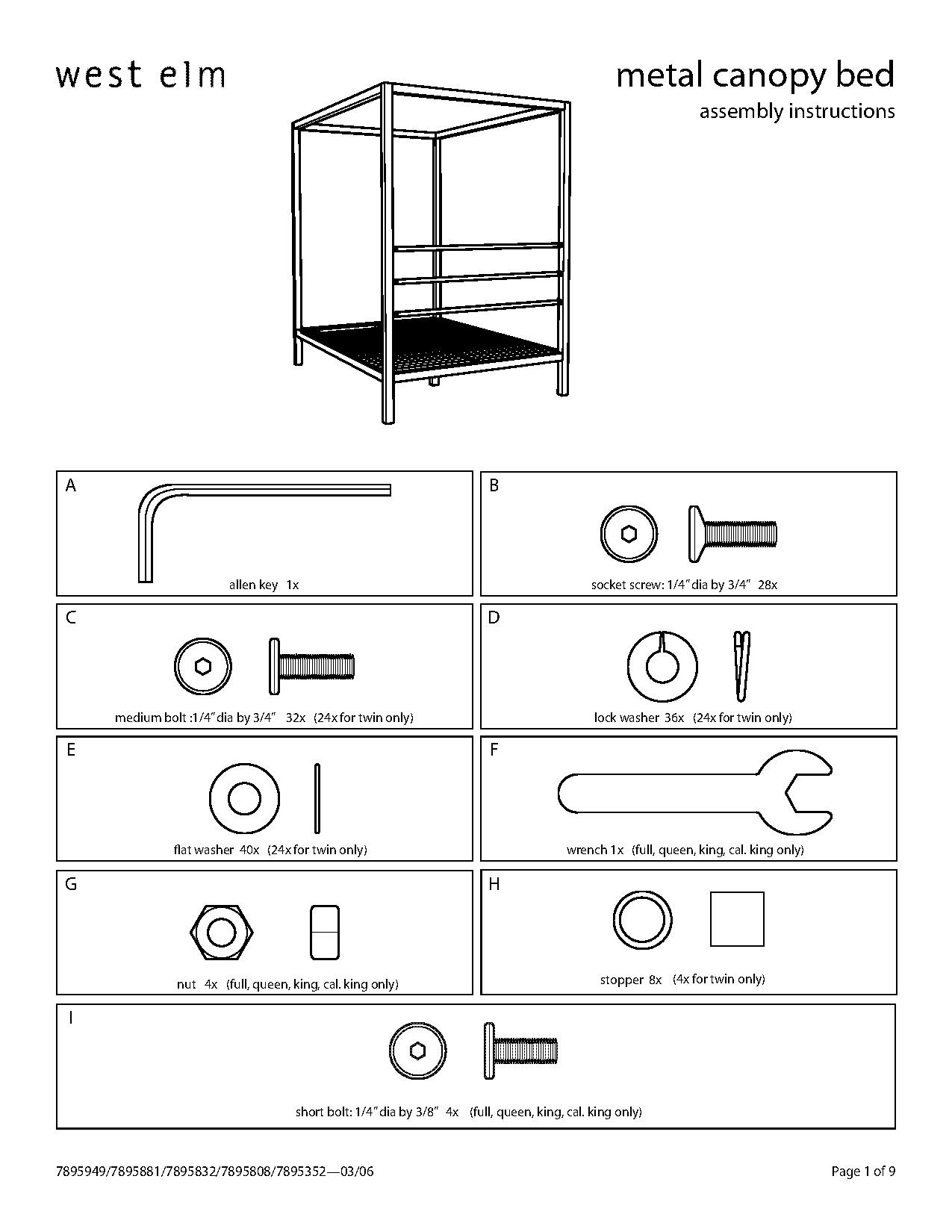 wayfair full metal bed frame instructions