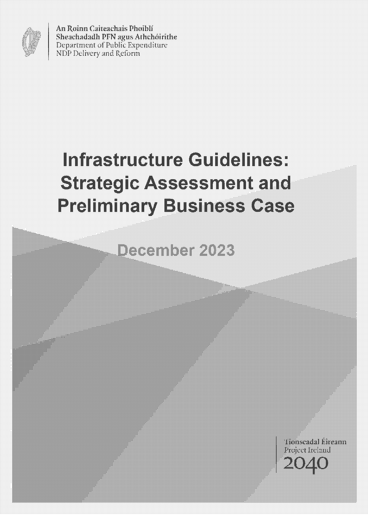 preliminary project requirements business case example