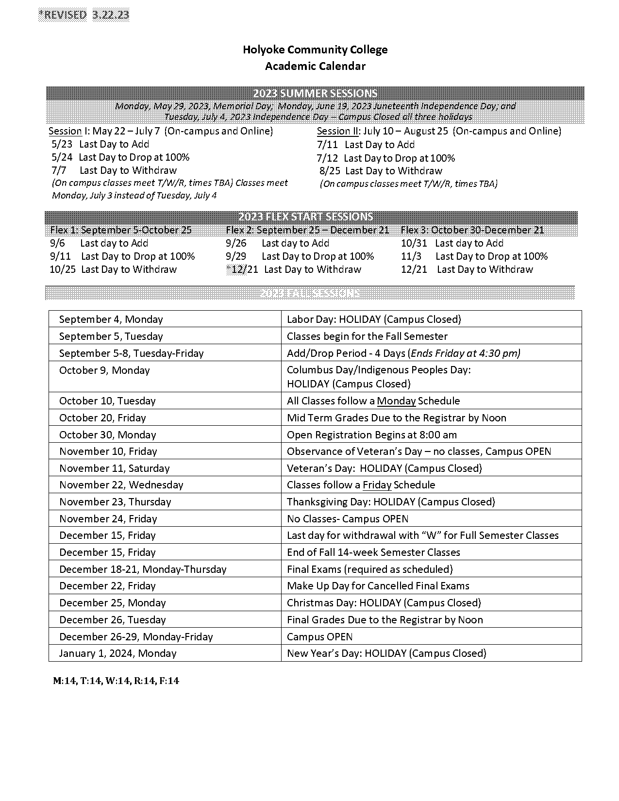 hagerstown community college class schedule