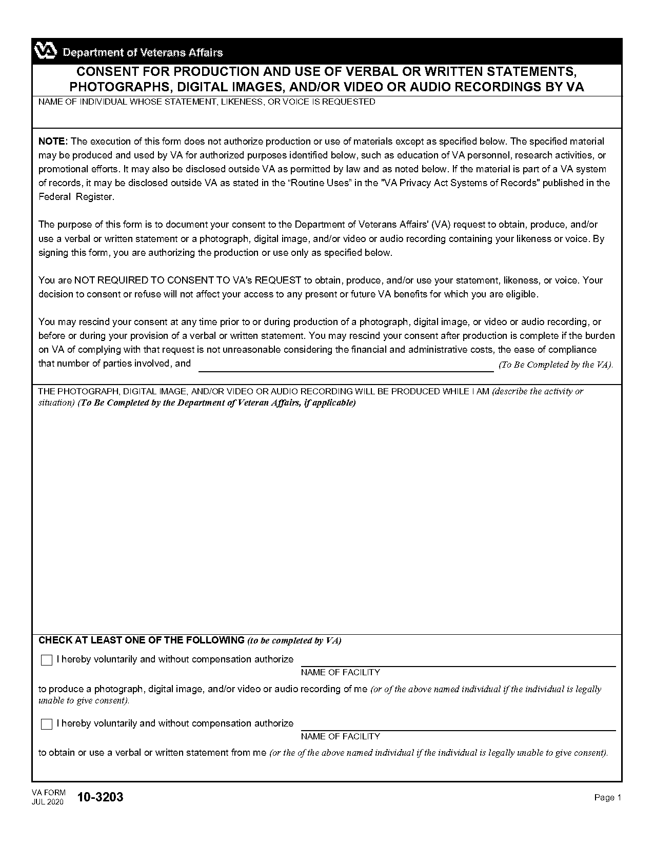 va release of information autopsy form