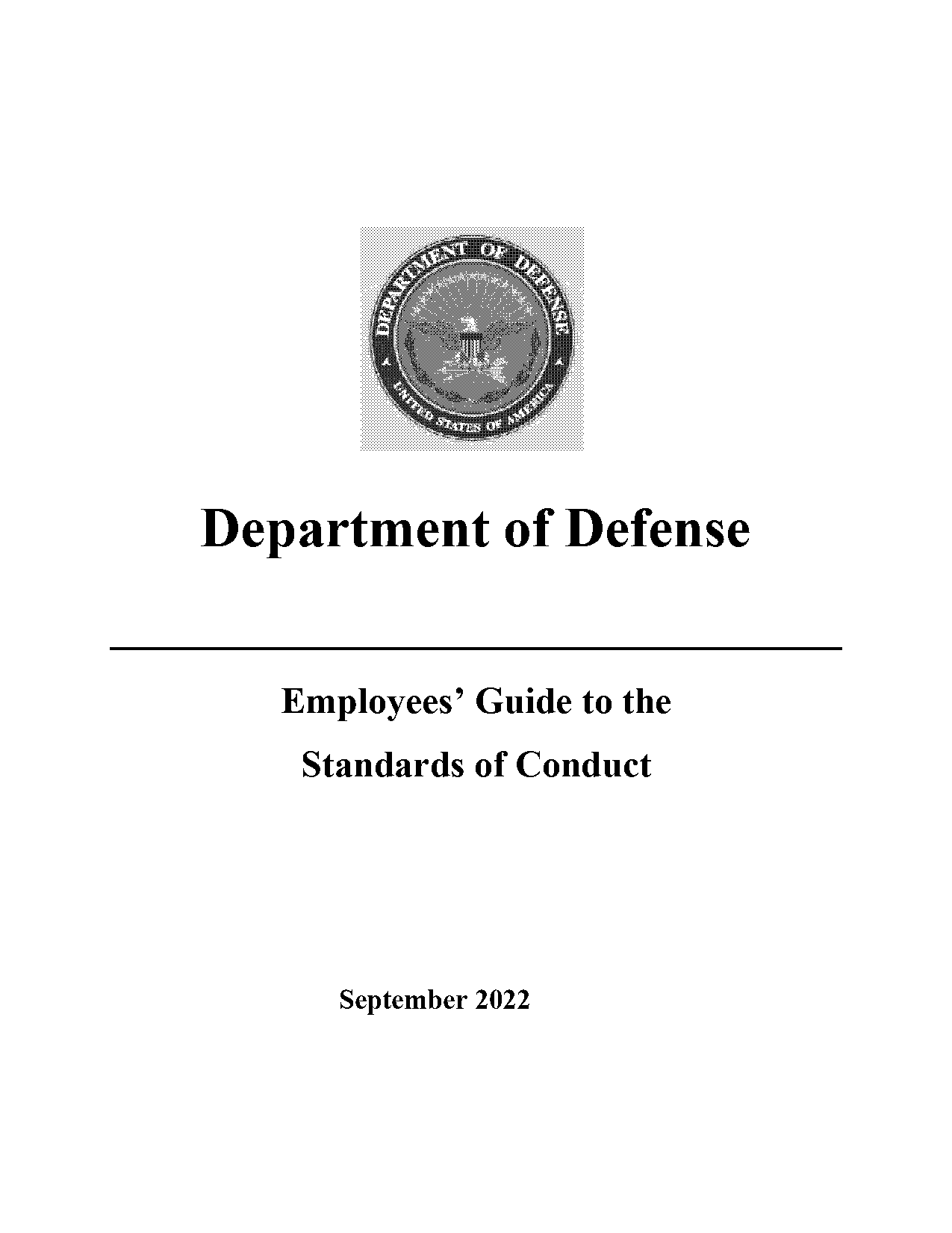 department of defense employee handbook