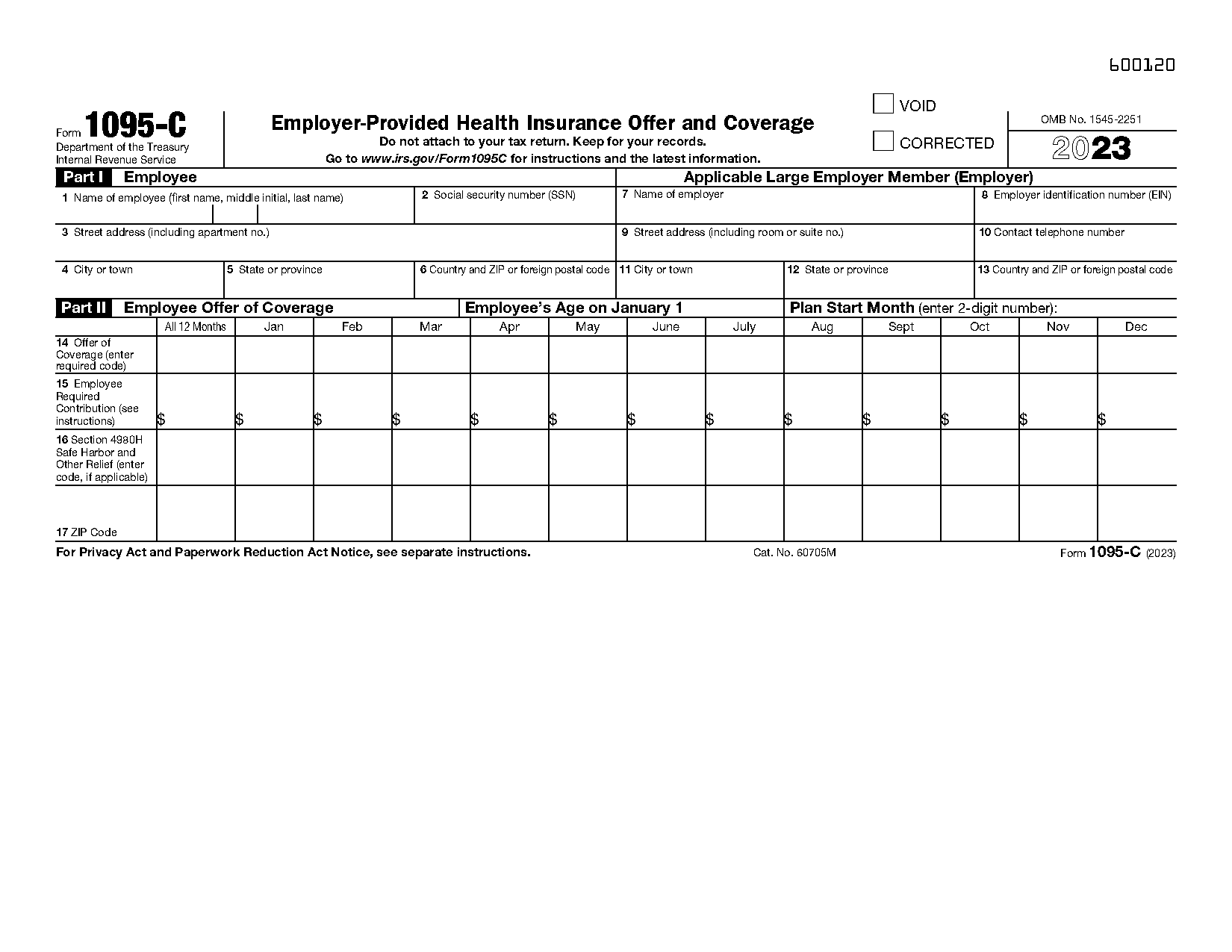 example of health insurance coverage form