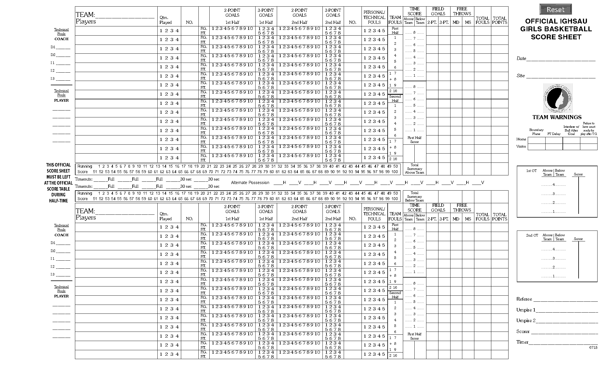 basketball statistics sheet template