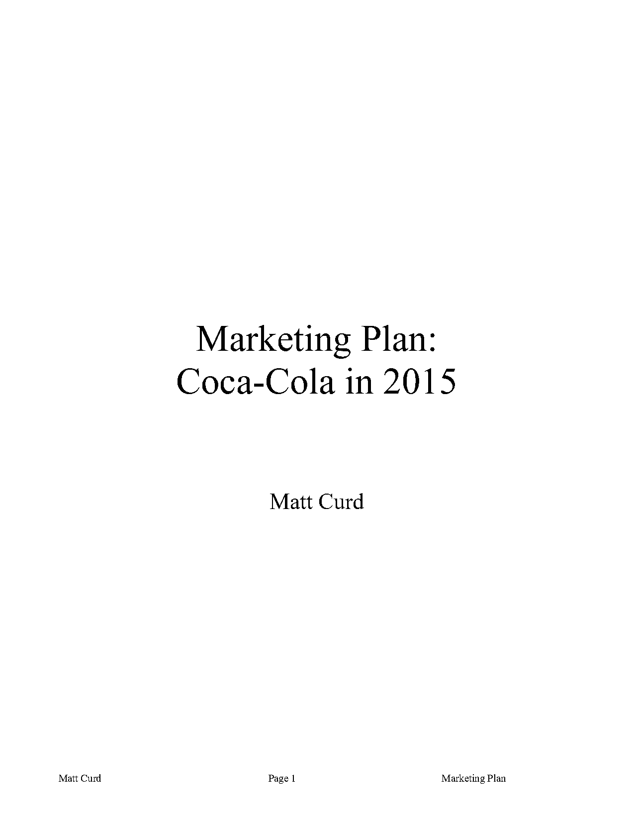 marketing plan samples pdf