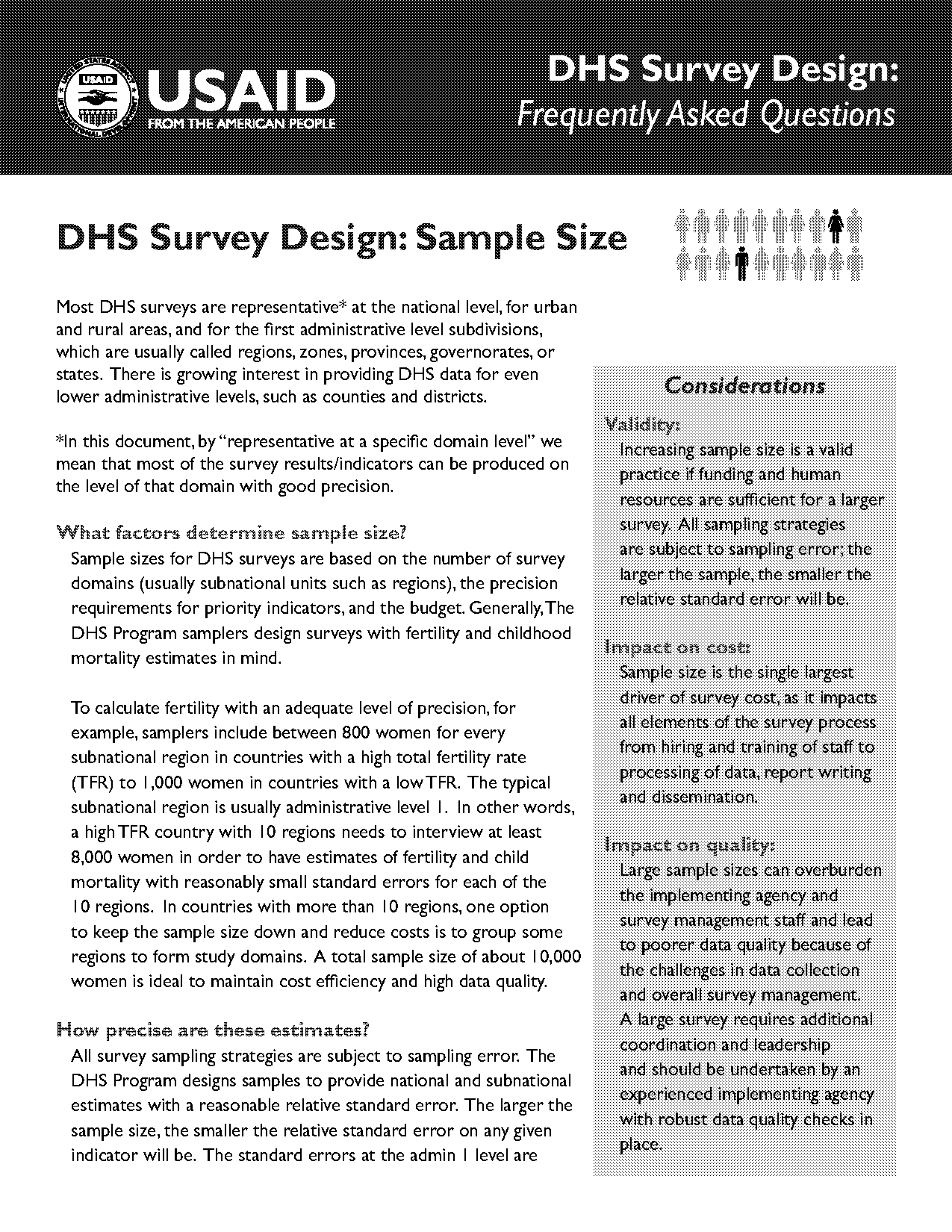 sample and sample size