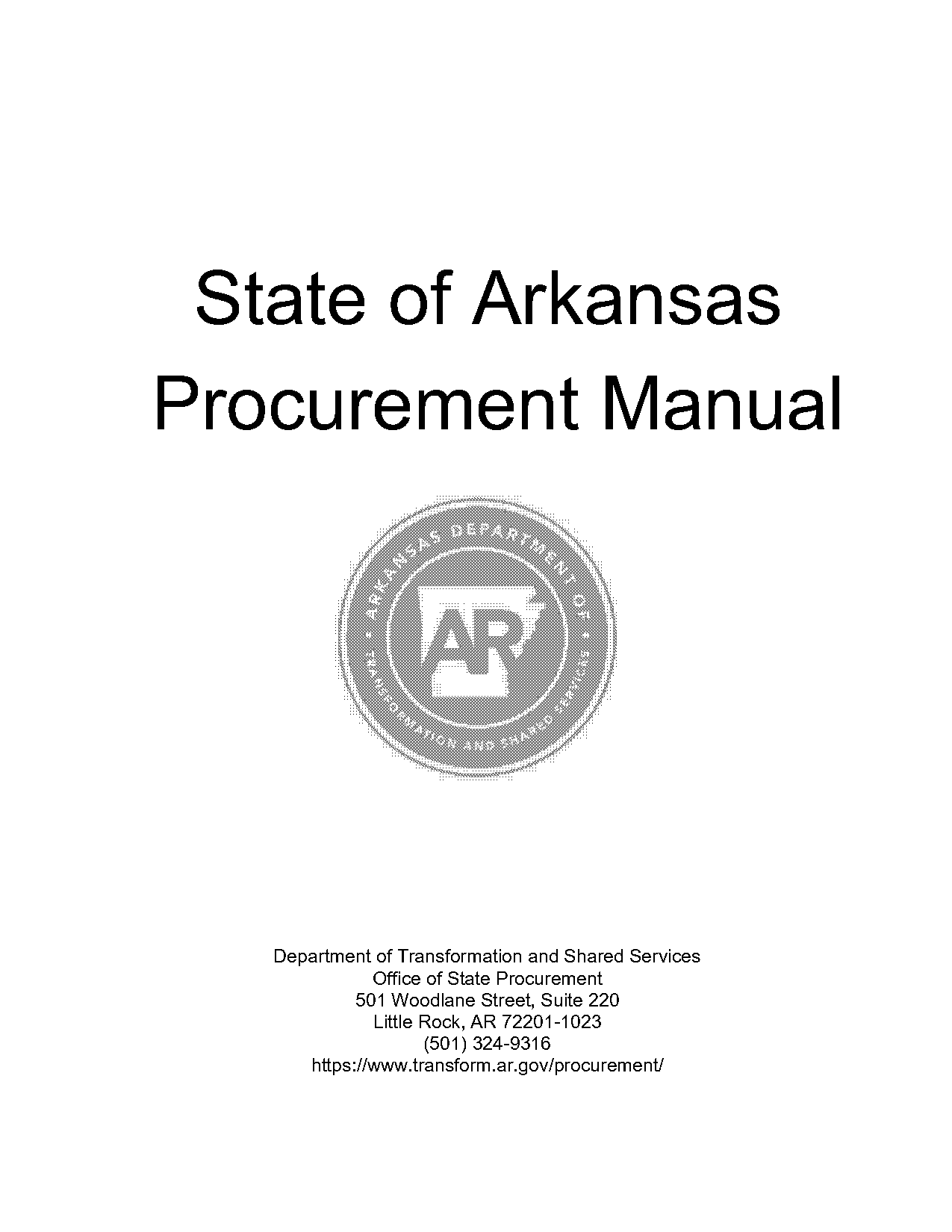 arkansas state government contracts