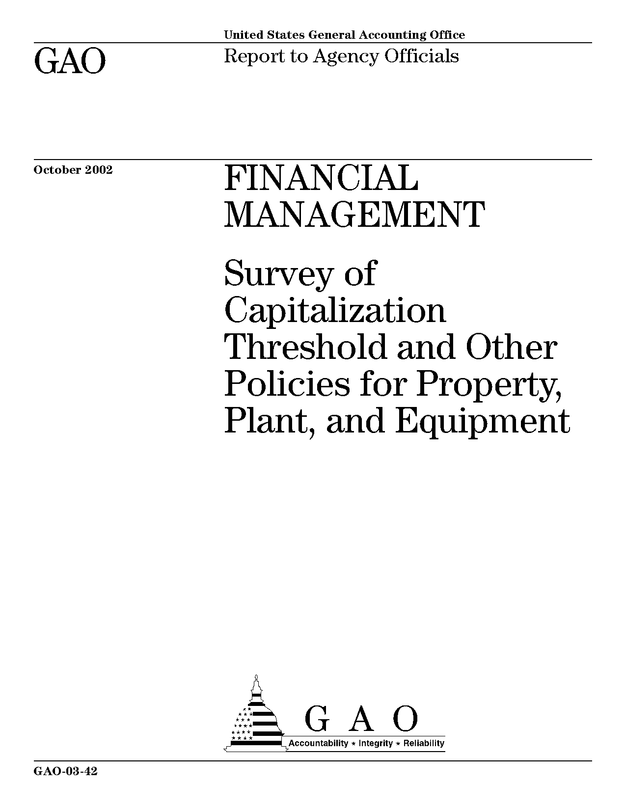 capitalization policy effect on financial statements