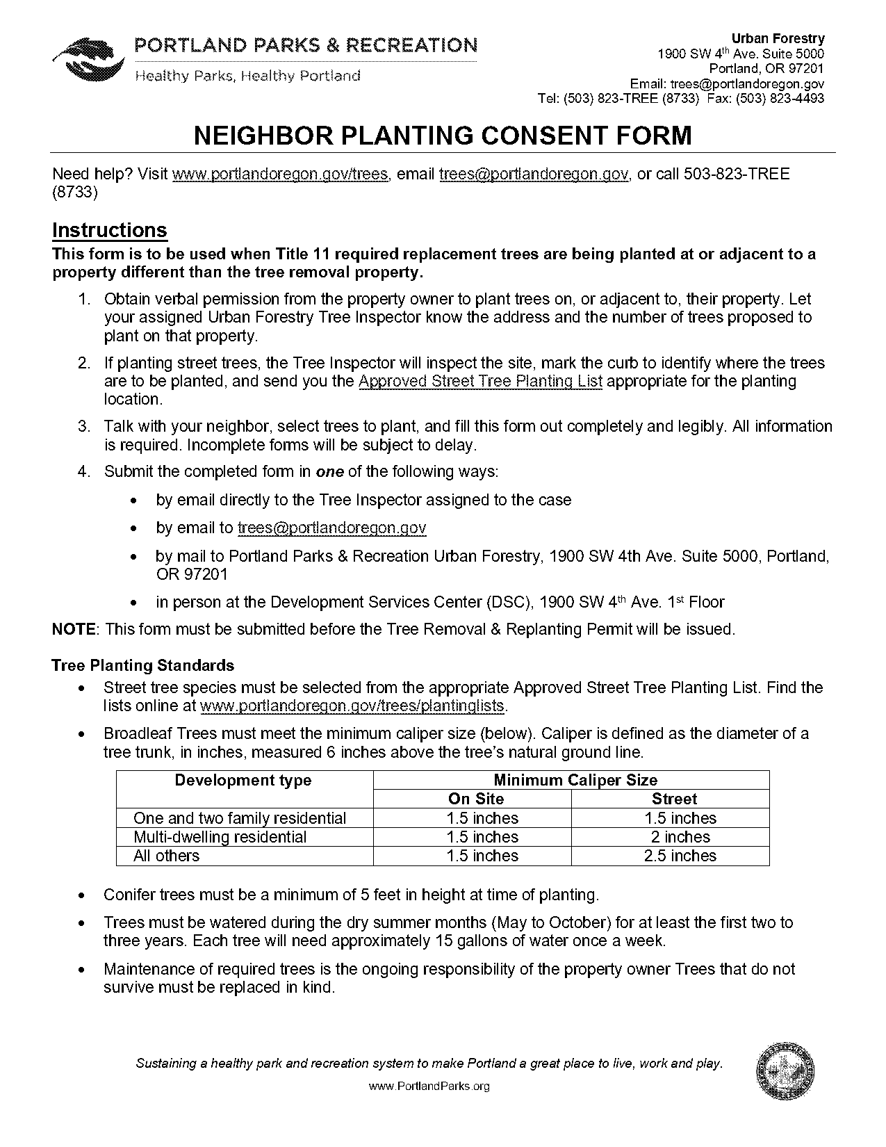 consent form for neighbor