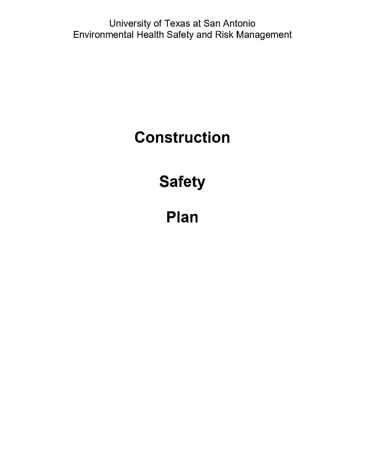 construction project overview sample