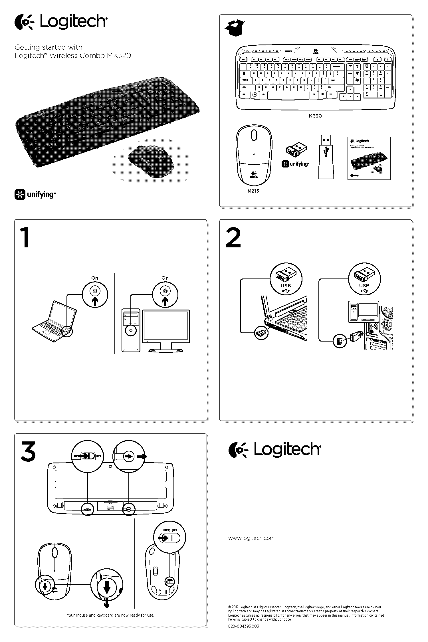 can i use any logitech receiver for mouse