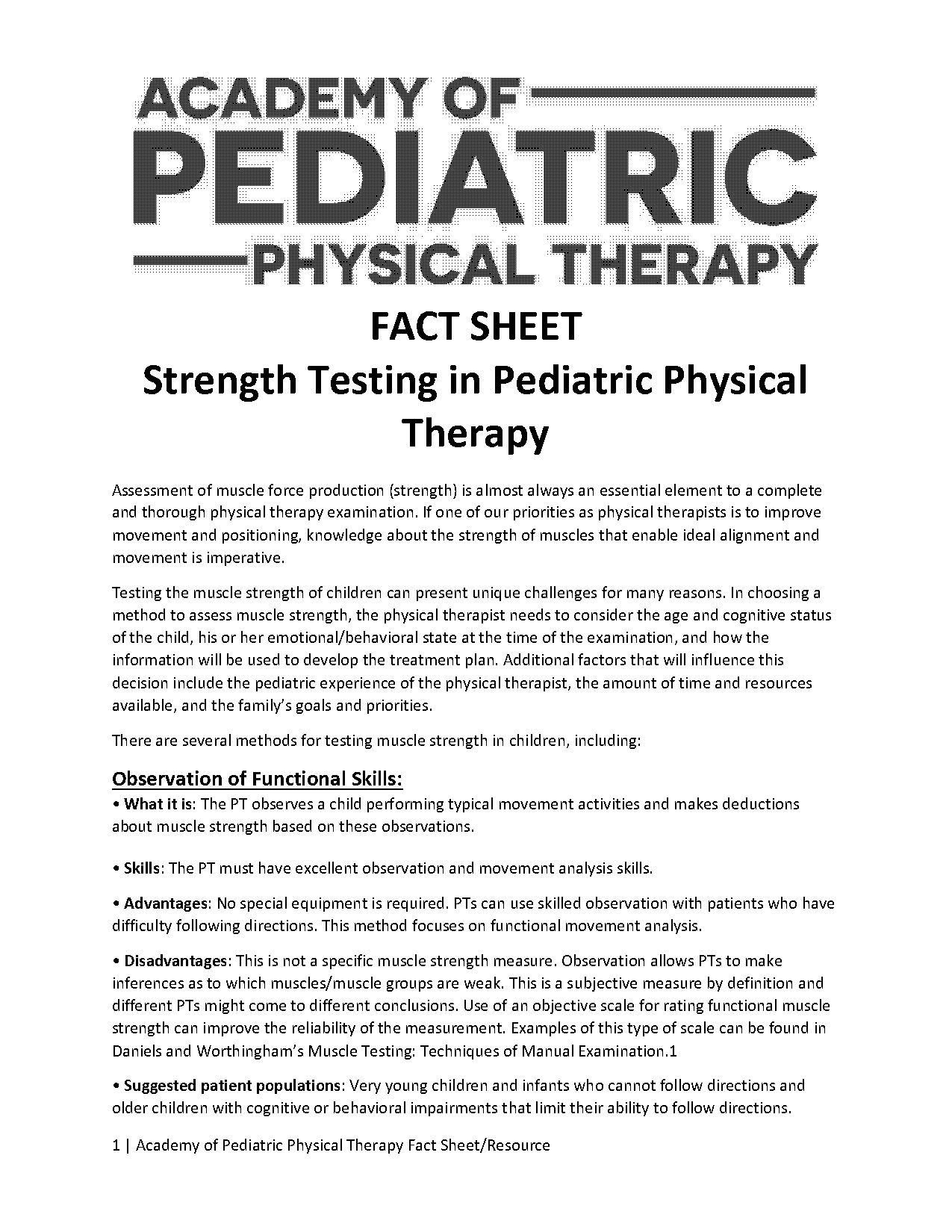 manual muscle testing scores power vs force