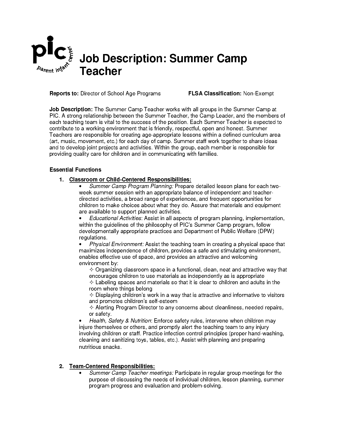 summer camp curriculum lesson plans