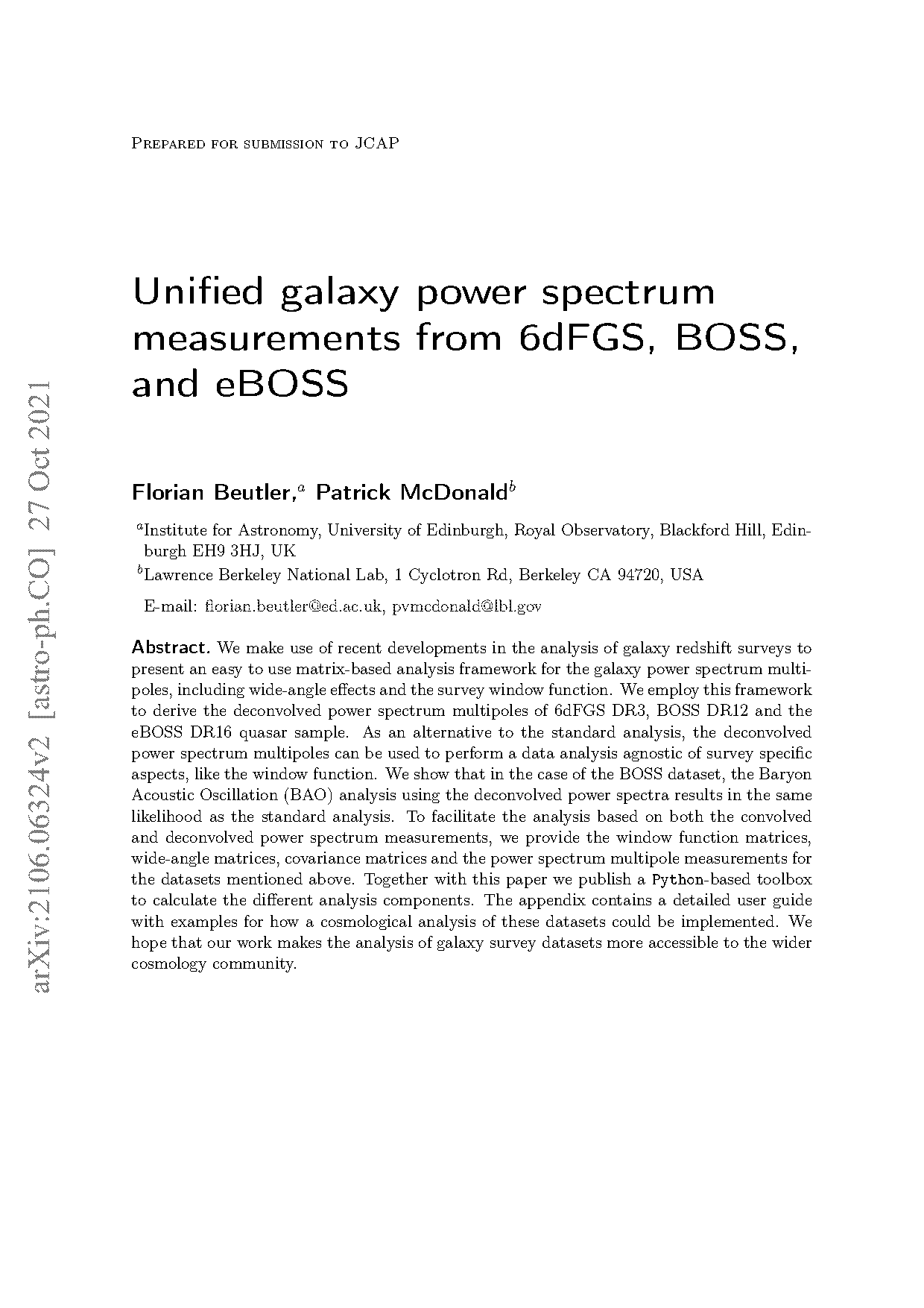 power spectrum sample code python