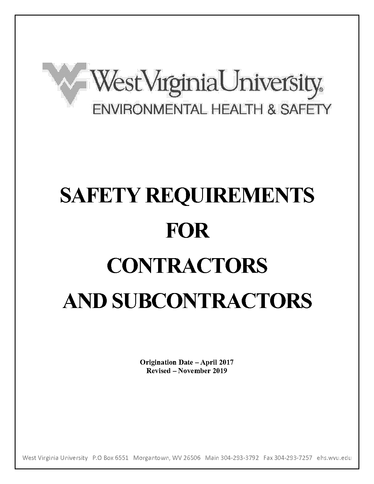 osha contractor safety program requirements