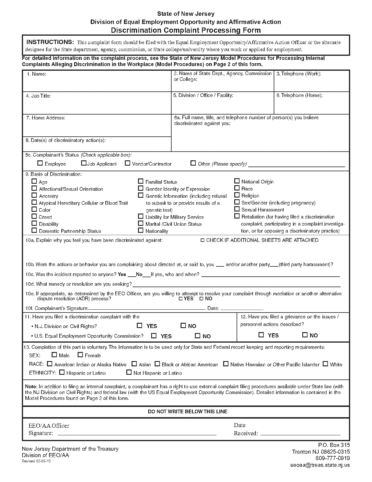 eeoc charge claim form