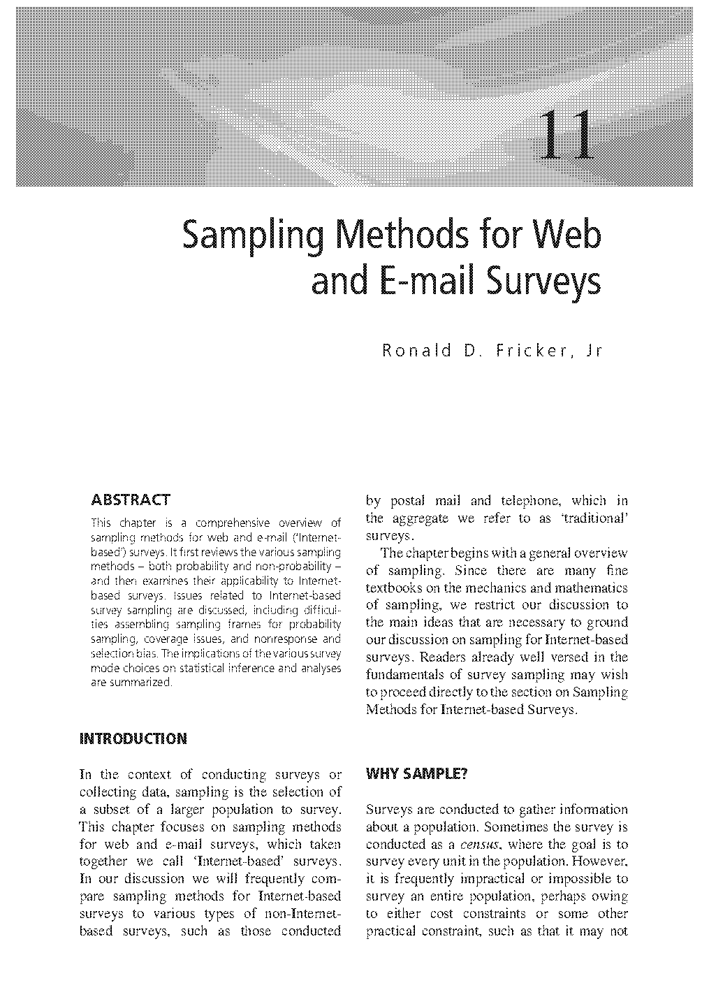 what is sampling method in research