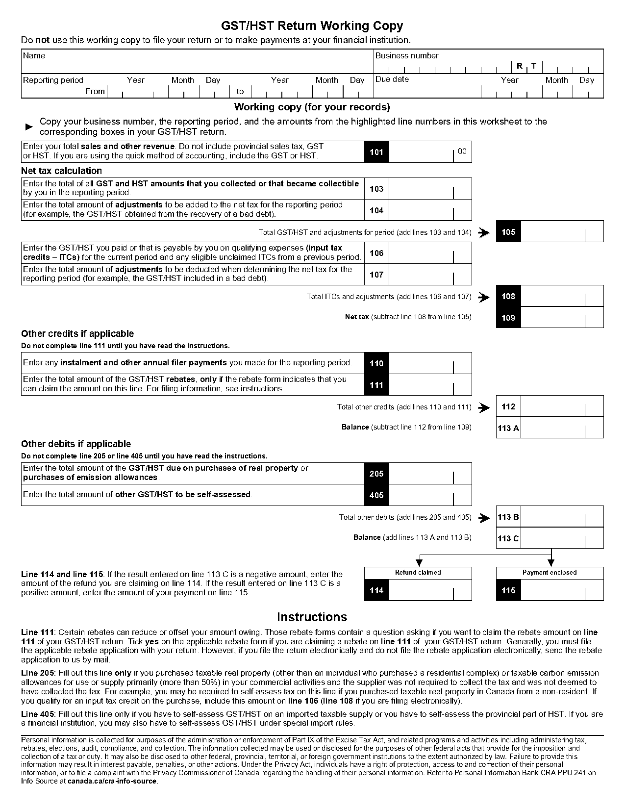 canada revenue agency bus tickets