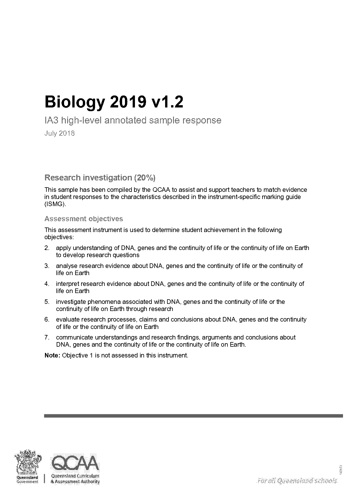 conclusion for research paper biology example