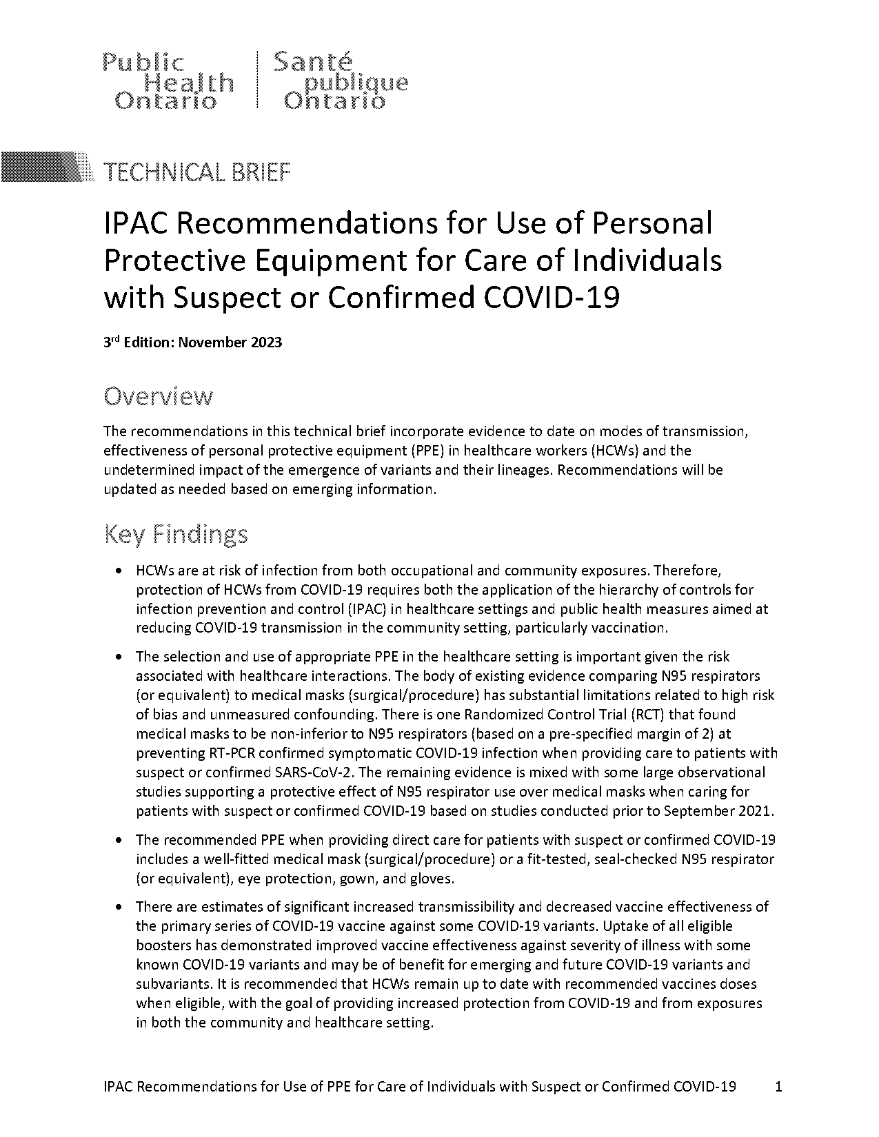 technical requirements for protective face mask for medical use