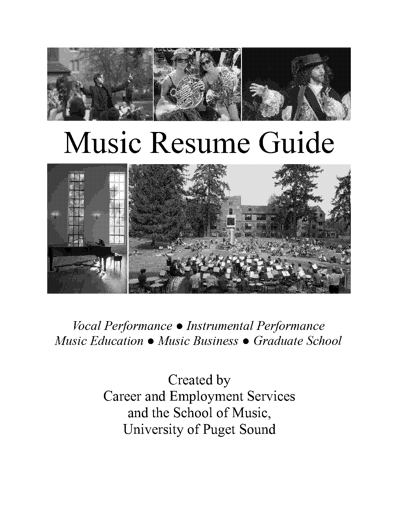 sample music business resume