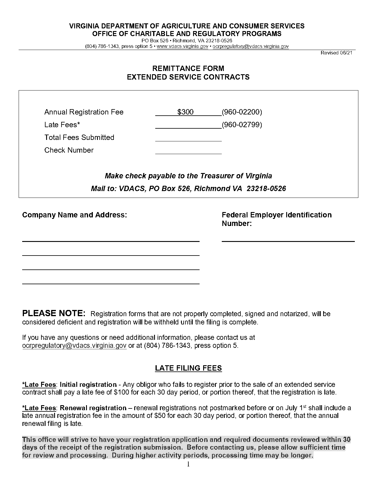 annual service contract format