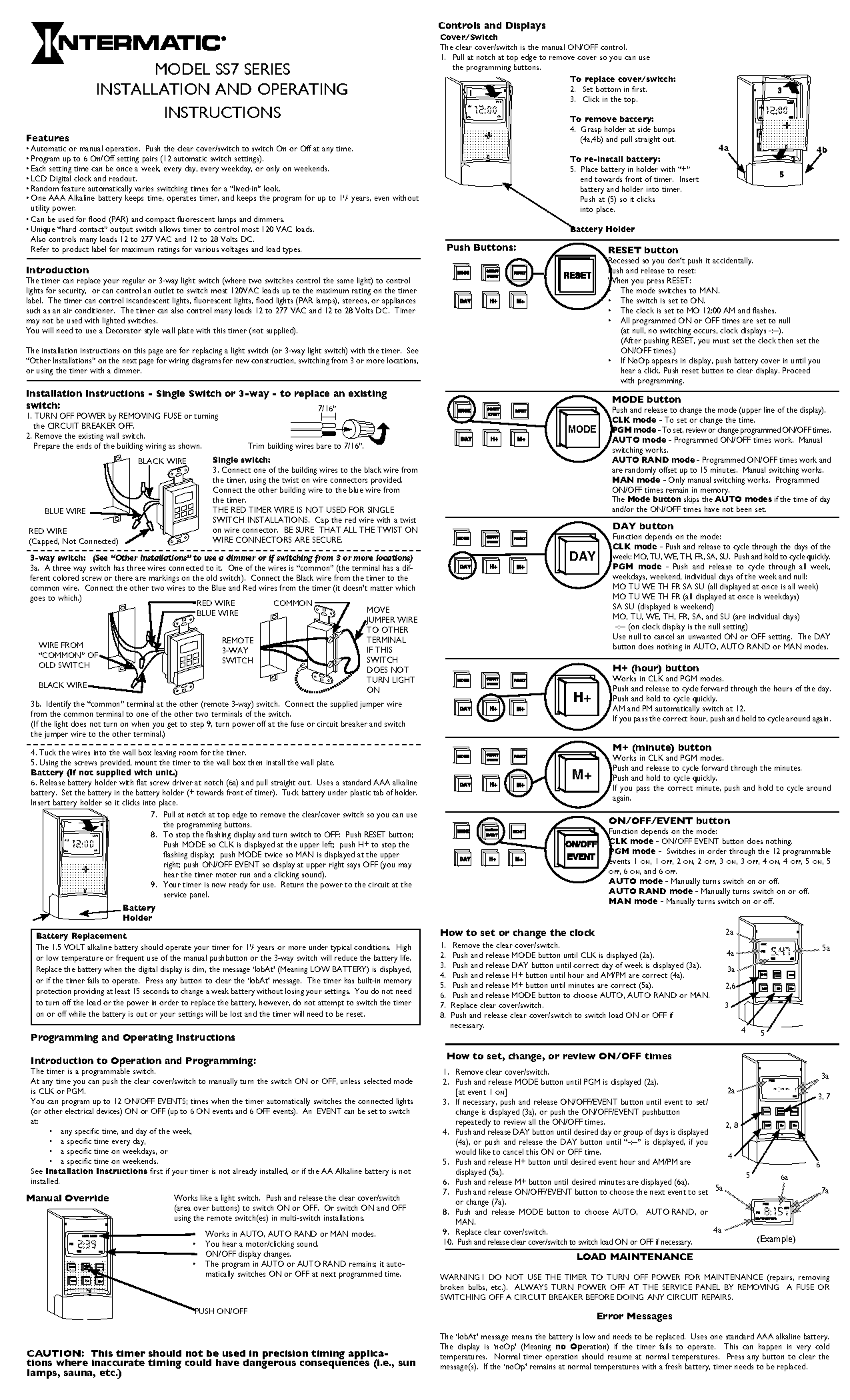 intermatic digital wall switch timer manual