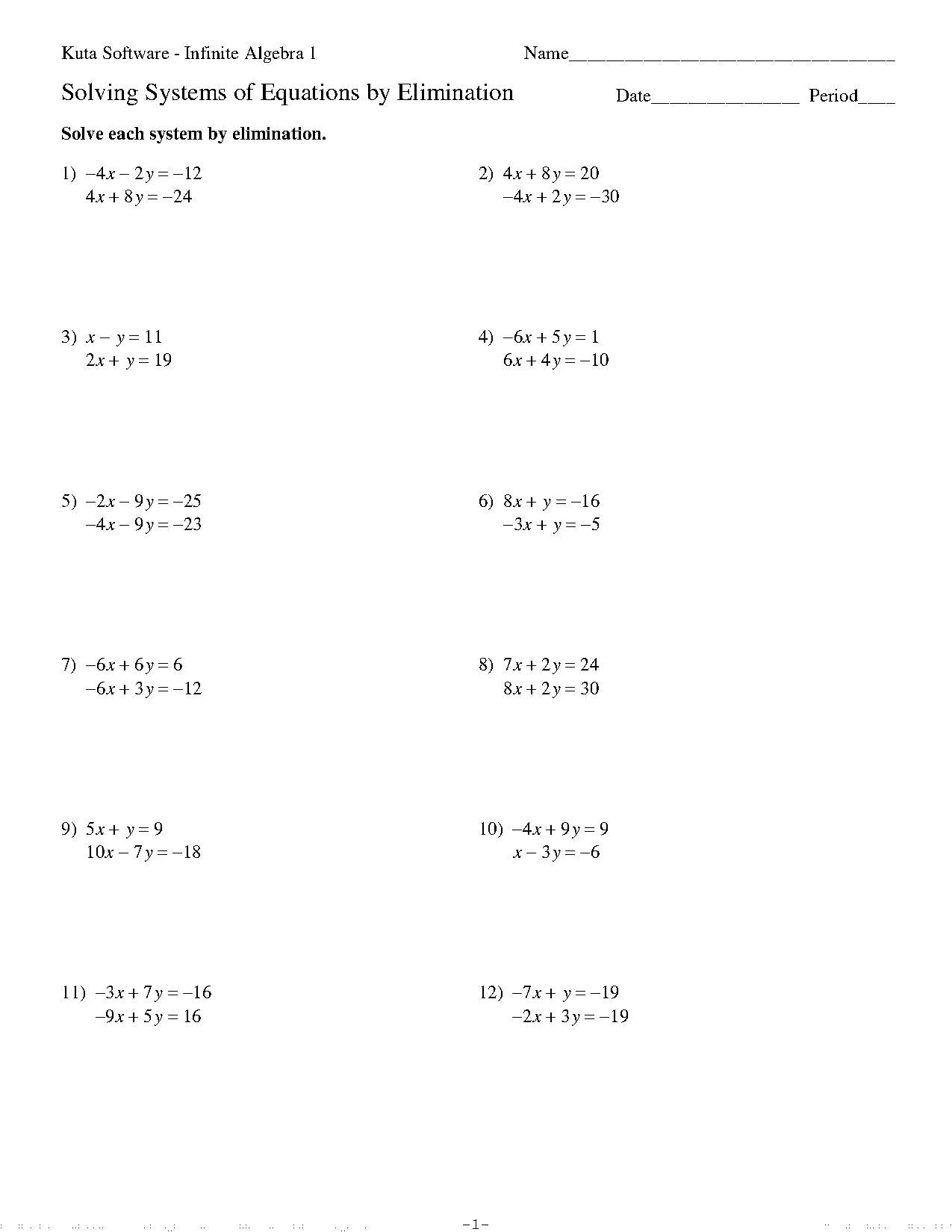 system of equations and inequalities worksheet