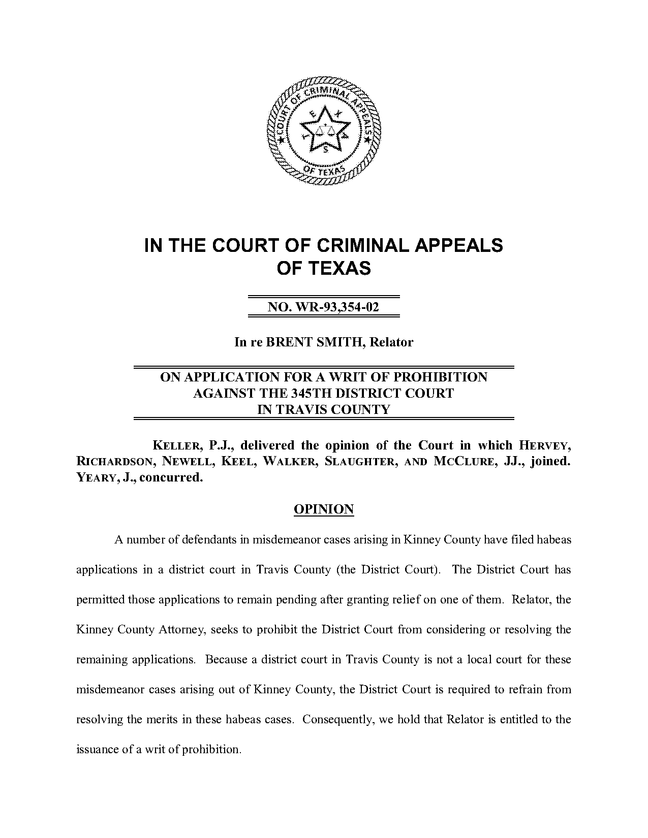 writ of habeas corpus current event