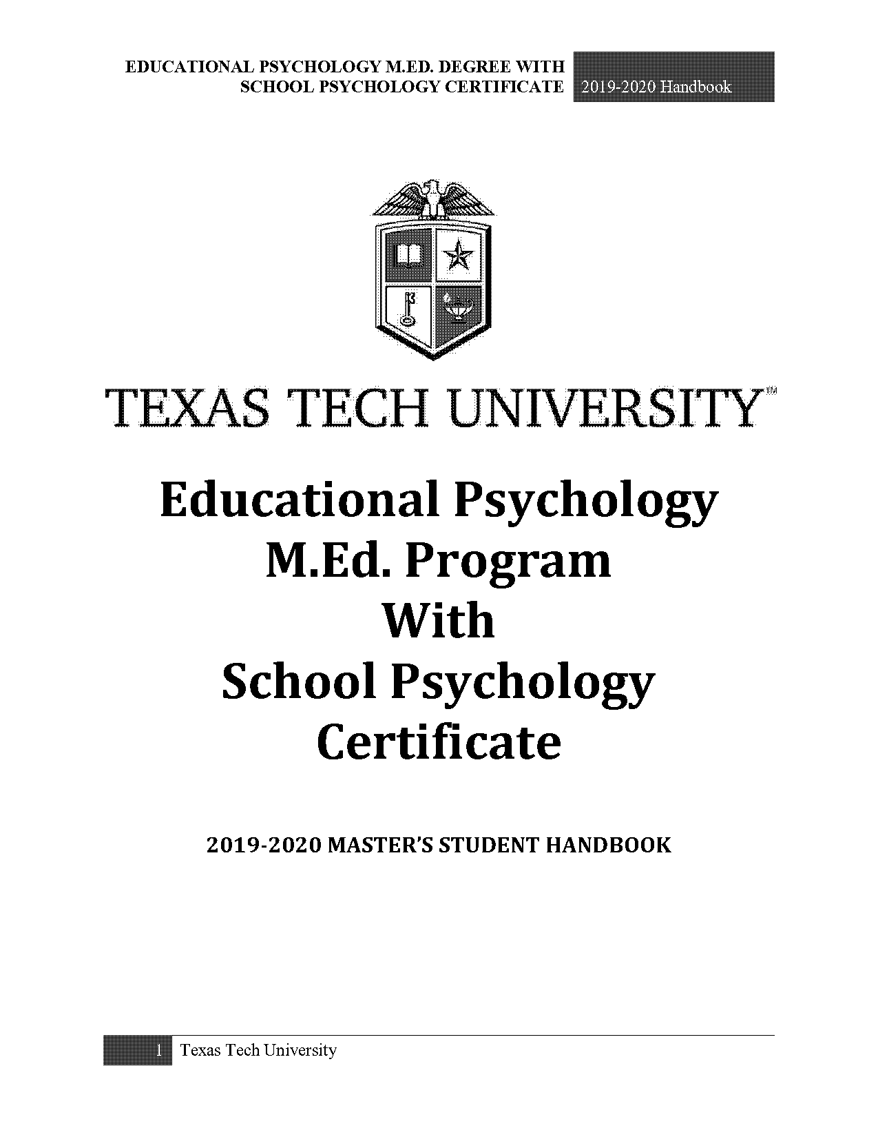 texas tech pyschology teaching requirements