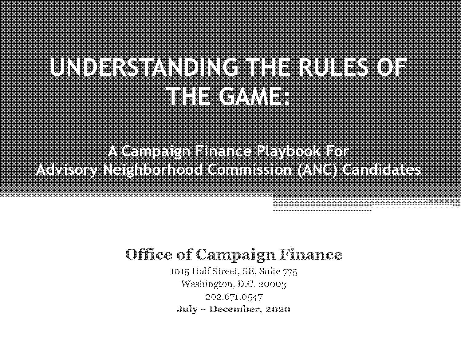 dc candidate financial statements submission date