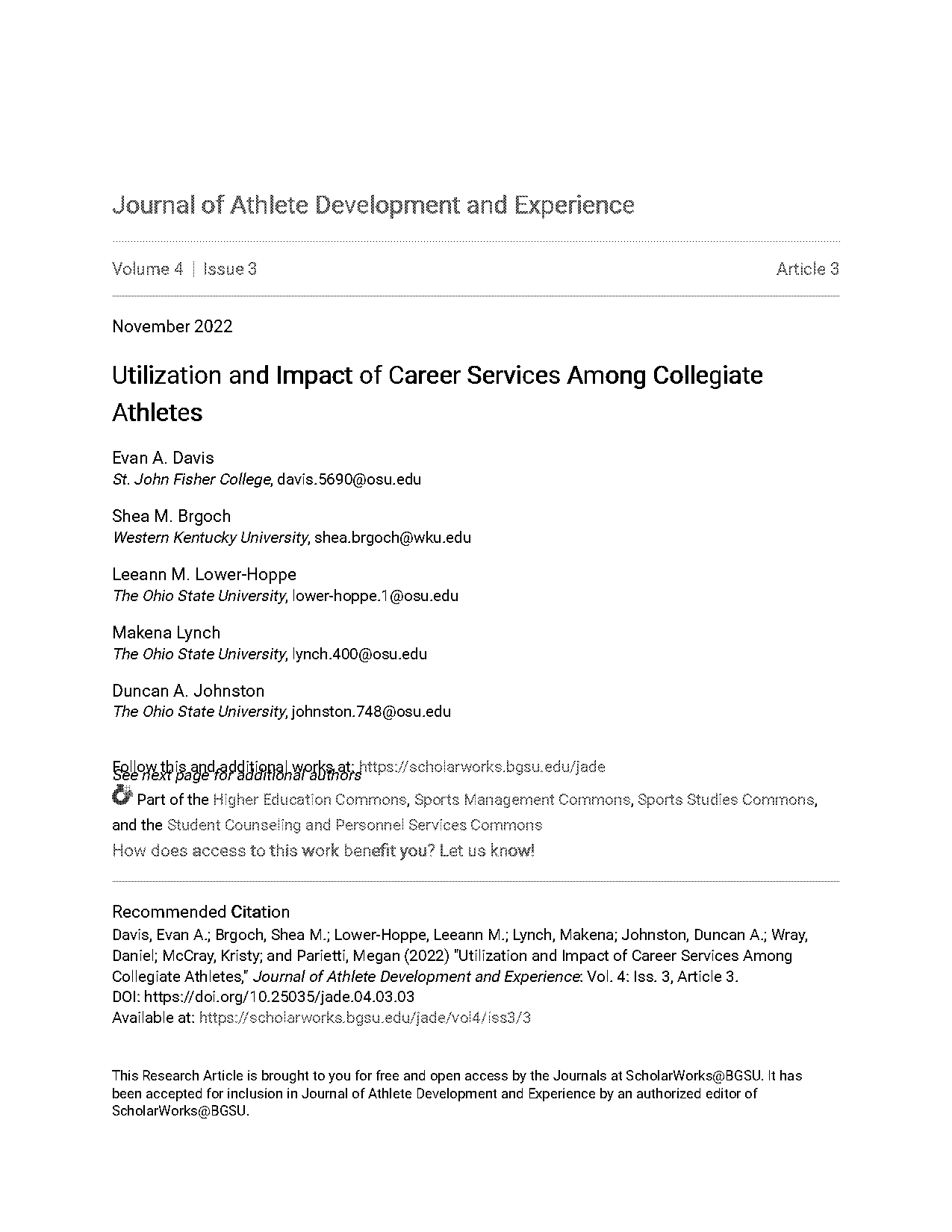 bgsu career center resume