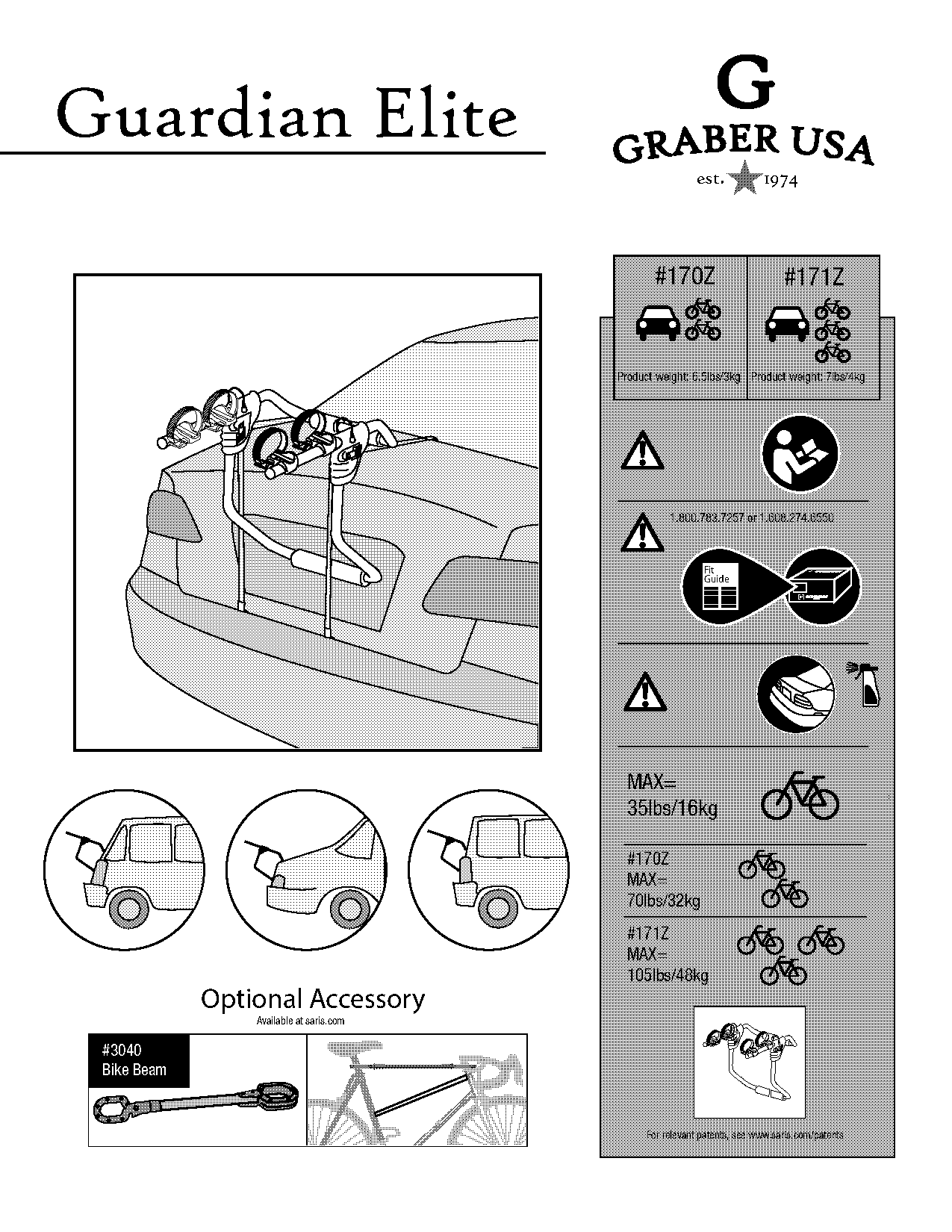 the graber bike rack instructions