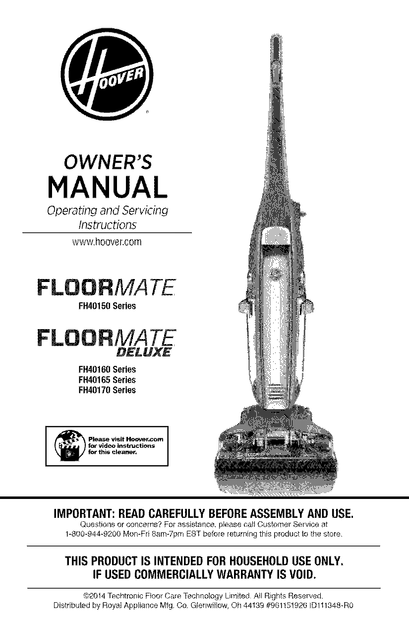 hoover steamvac cleaner instructions