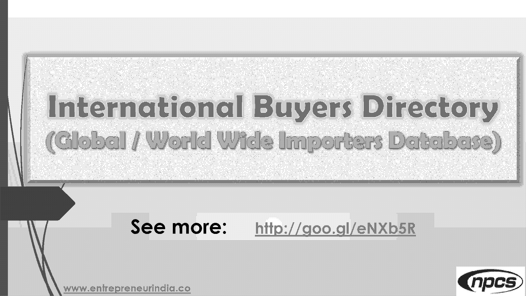 foreign buyers list free pdf