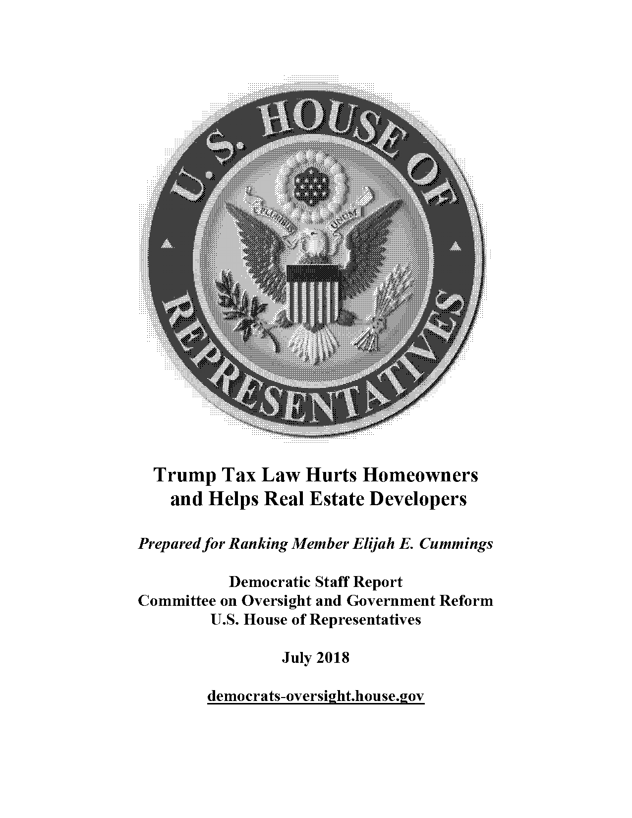 trump tax cuts official documents