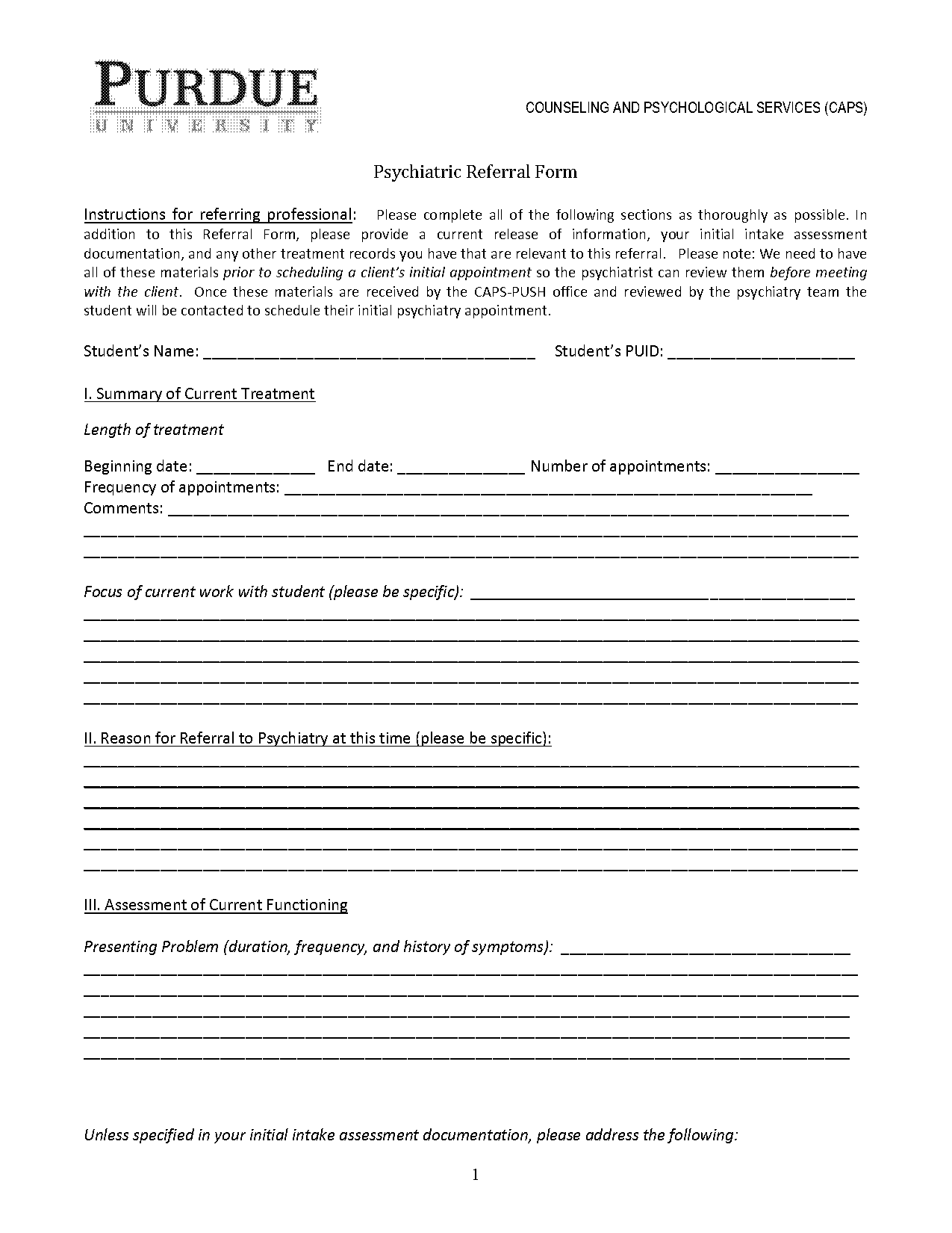 purdue university referral form