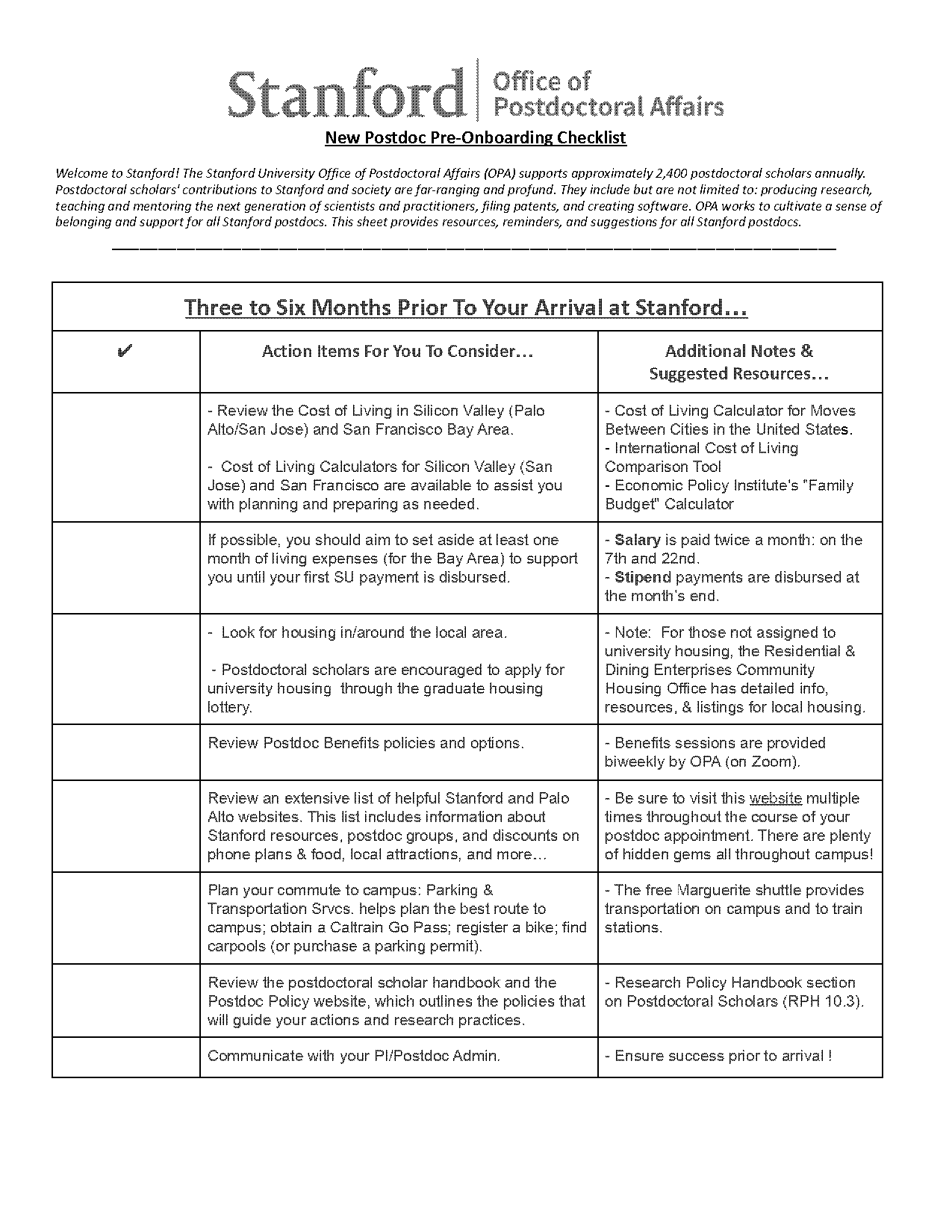 stanford graduate housing requirements