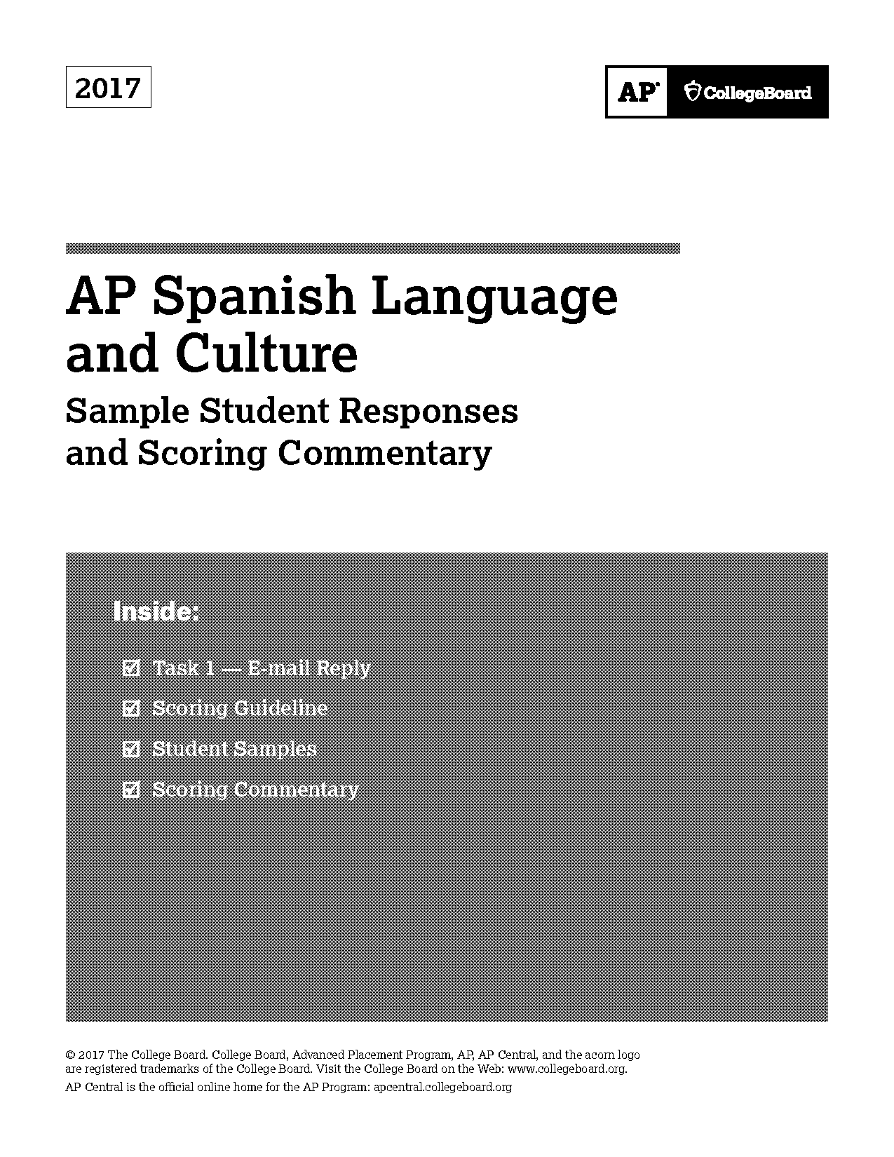 spanish ap sample interpersonal writing email reply