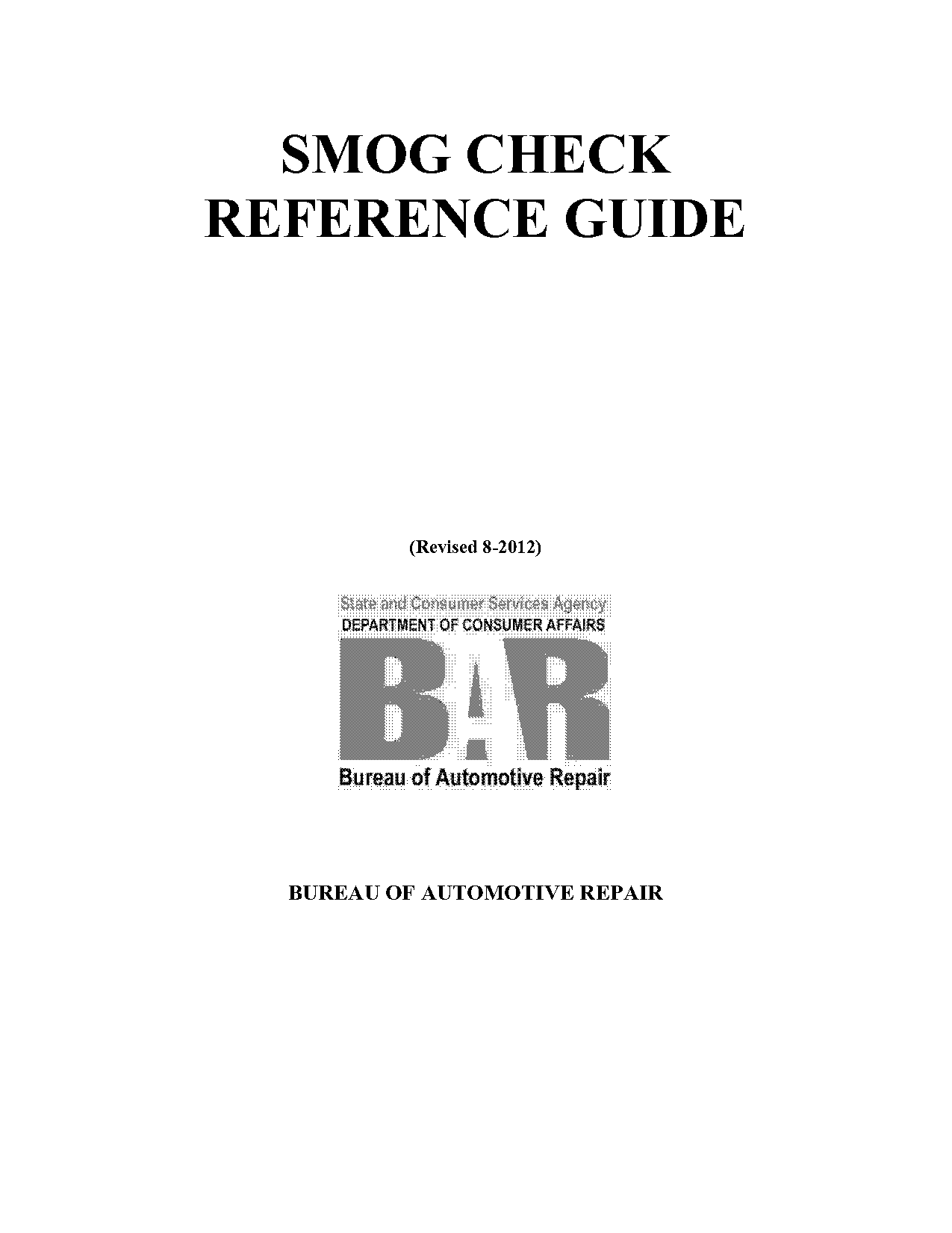 smog check obd reference guide