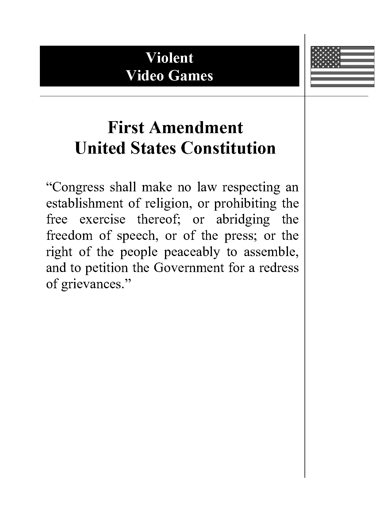 first amendment games for students