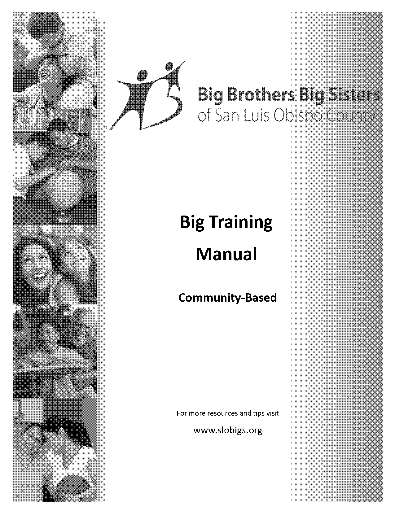 big brothers big sisters training manual