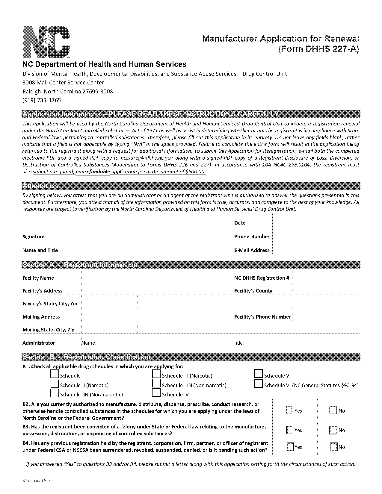 nc controlled substances registration renewal