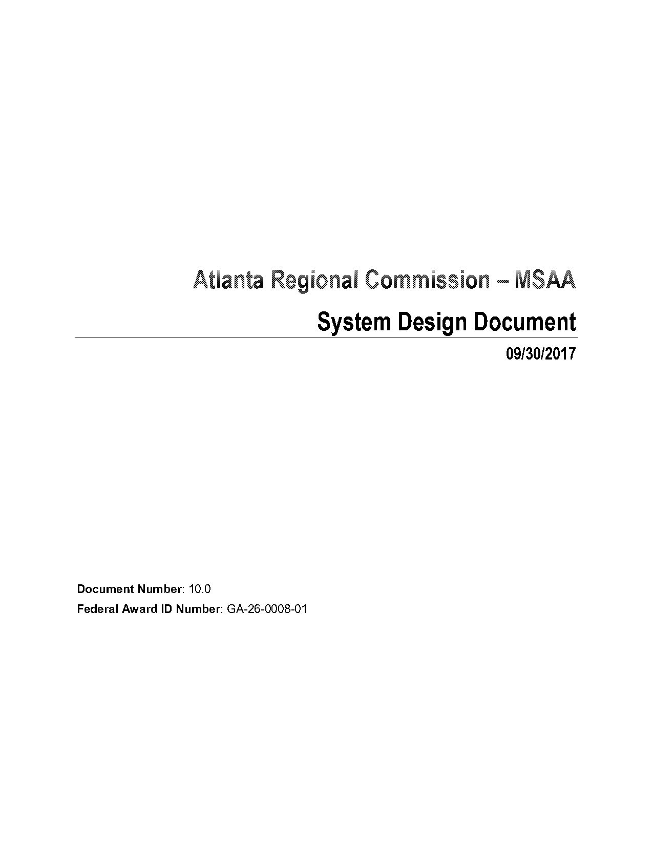 design document of a software project