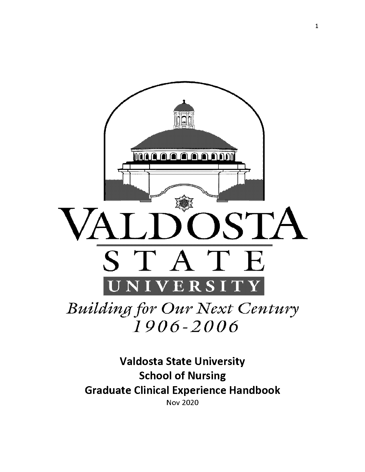 valdosta state nursing handbook