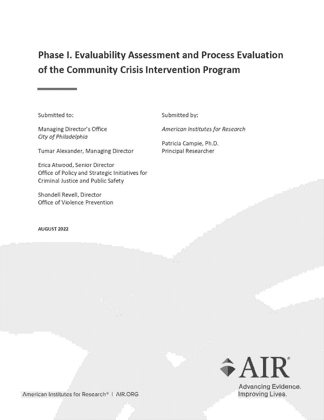 process evaluation model in criminal justice