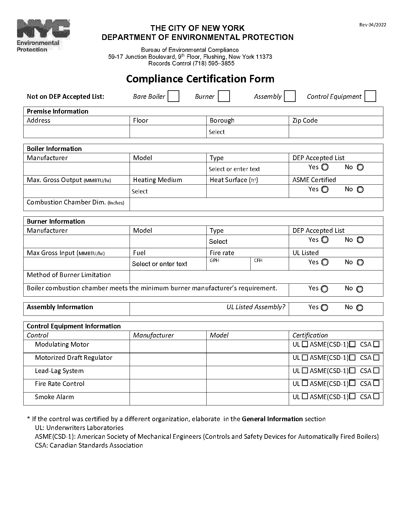 environmental compliance certificate sample