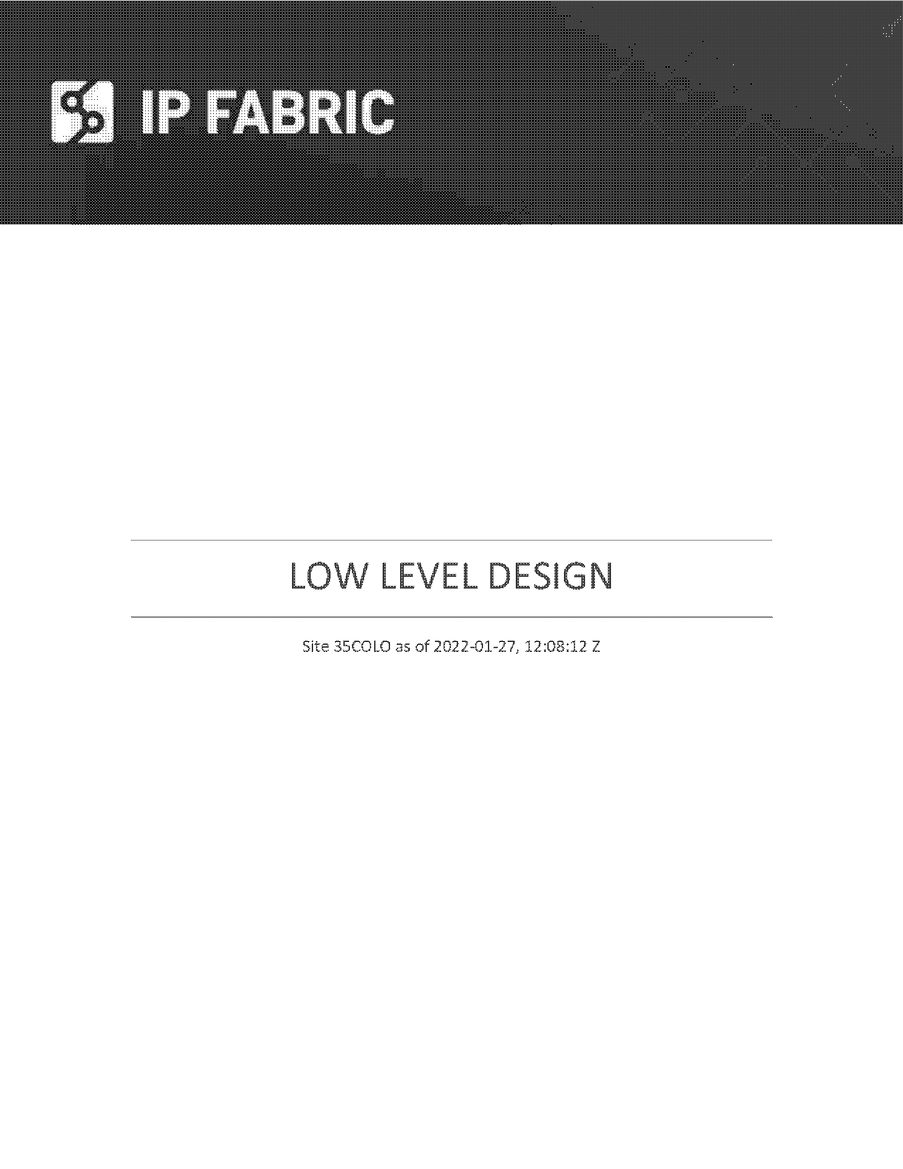 it low level design document template