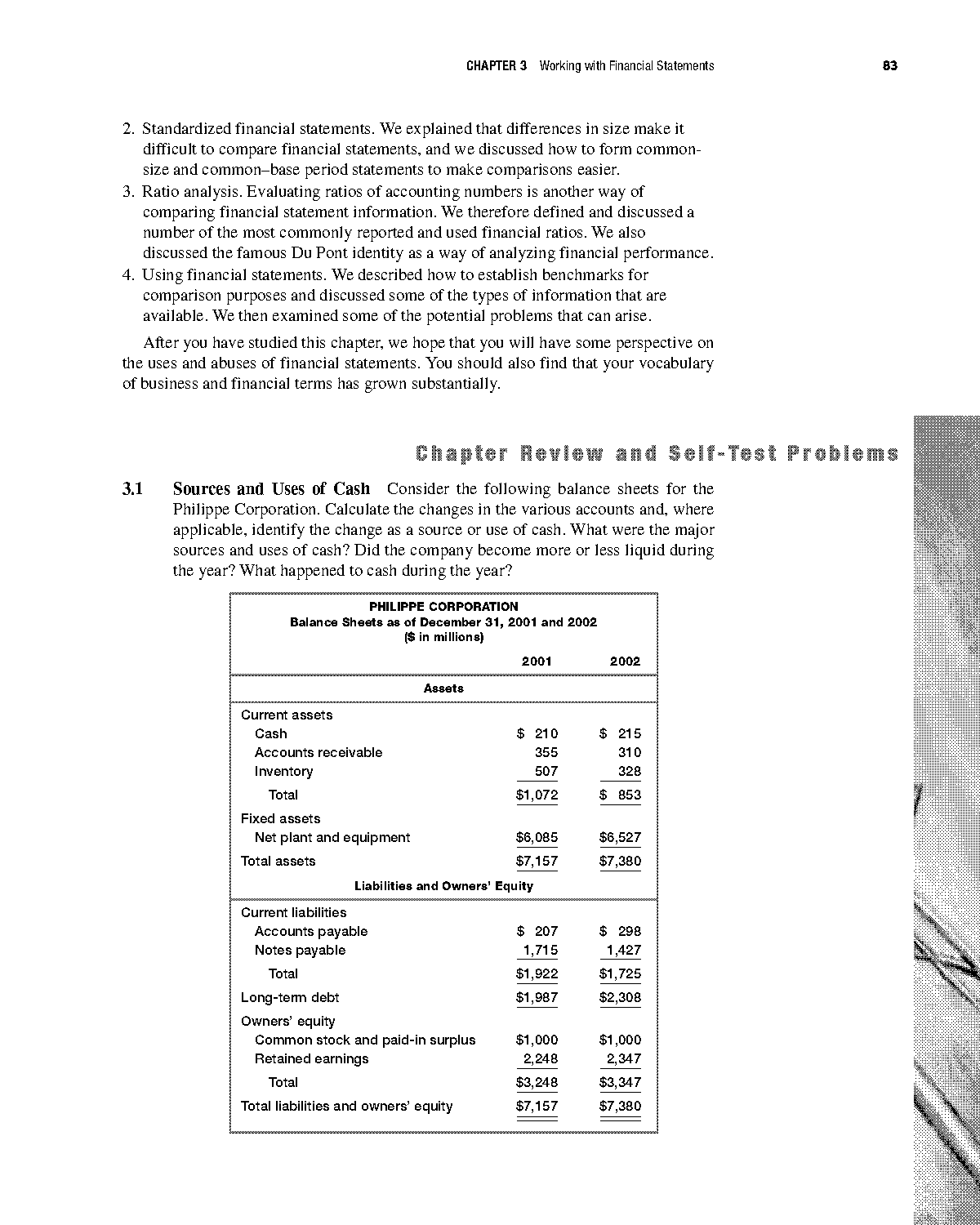 golden corporation spreadsheet for statement of cash flows