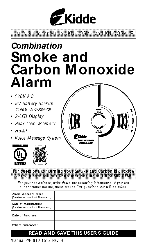 nighthawk smoke and carbon monoxide detector manual